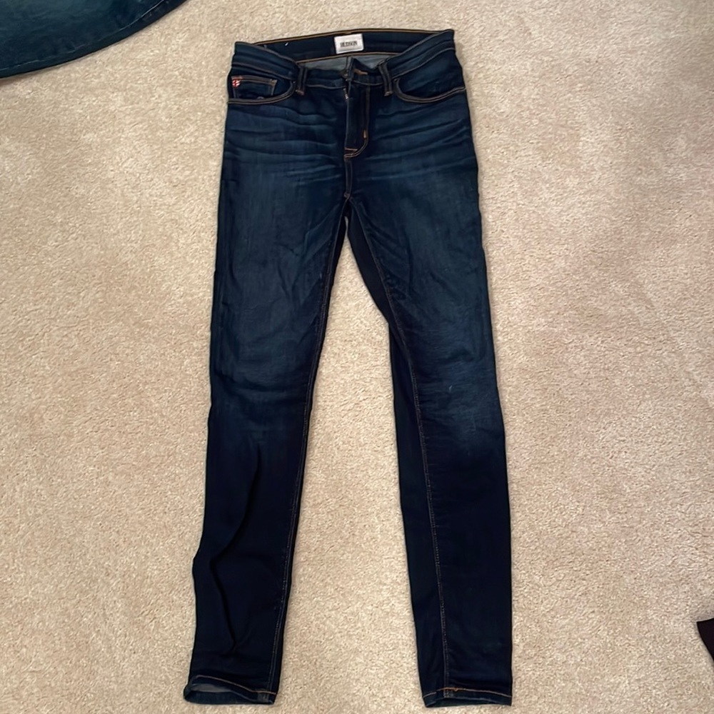 Hudson mid rise super skinny jeans
